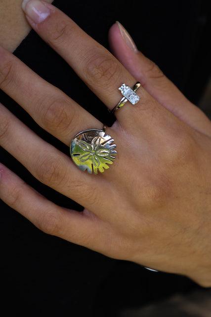 bague dollar des sables assinie argent  sathyne