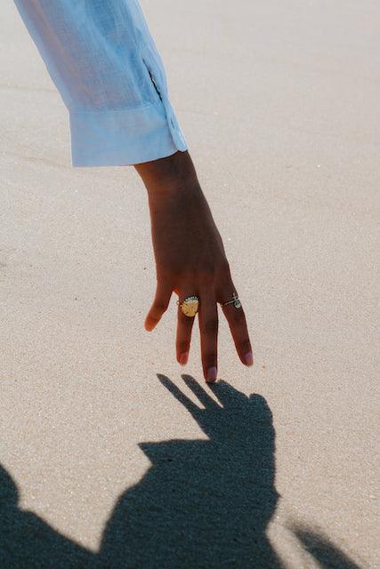 bague dollar des sables or sathyne assinie