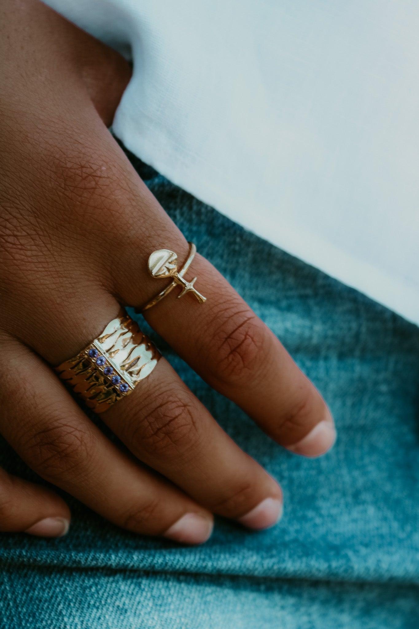 bague or vermeil poupée ashanti sathyne bijoux