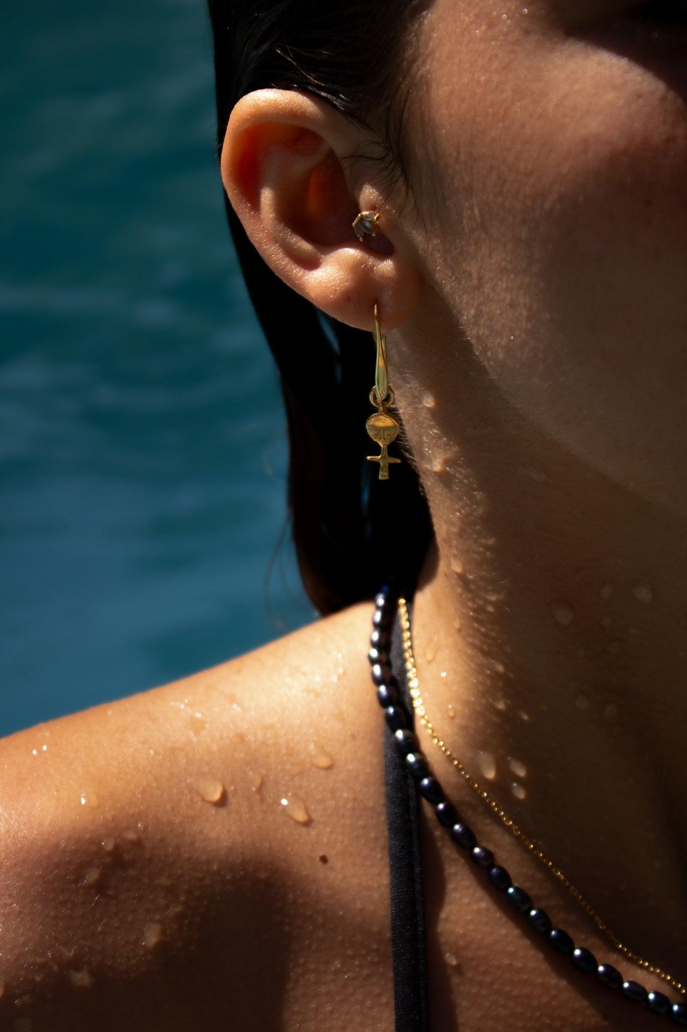 boucle d'oreille sathyne bijou poupee ashanti fertilite