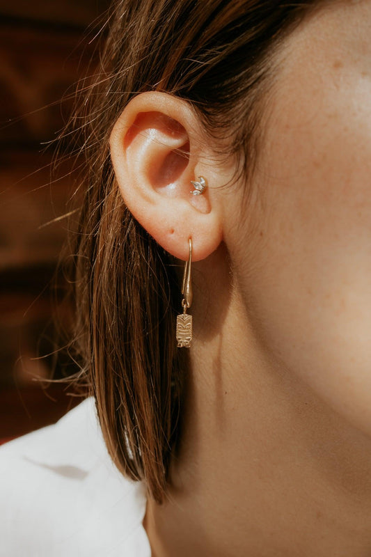 boucle d'oreilles tiki or sathyne