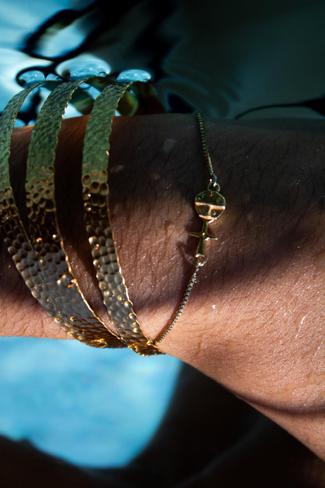 poupee ashanti fertilite bracelet or sathyne