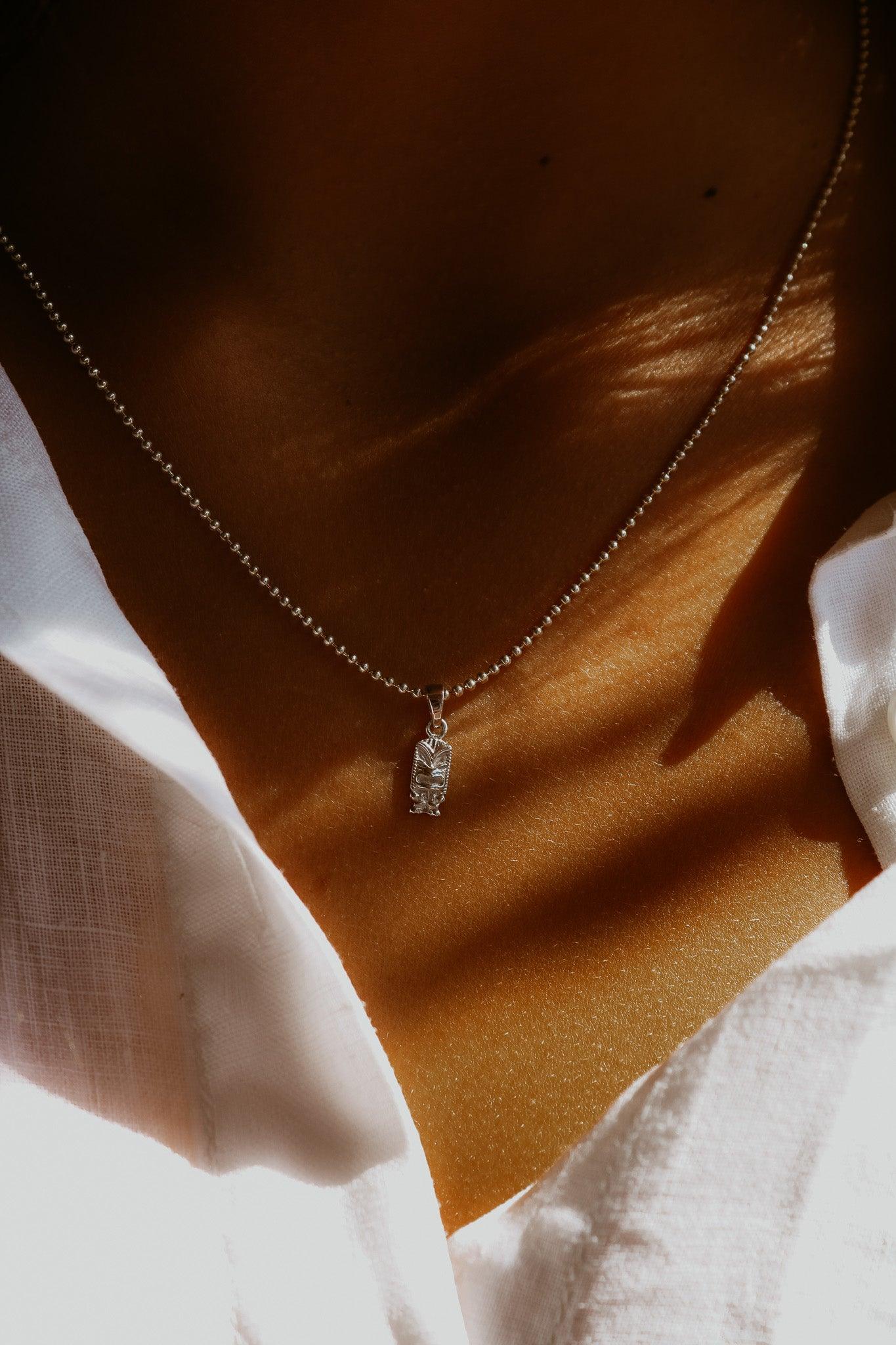 collier argent sathyne tiki