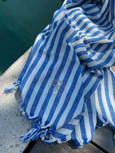 Fouta Baïa bleu, Sathyne