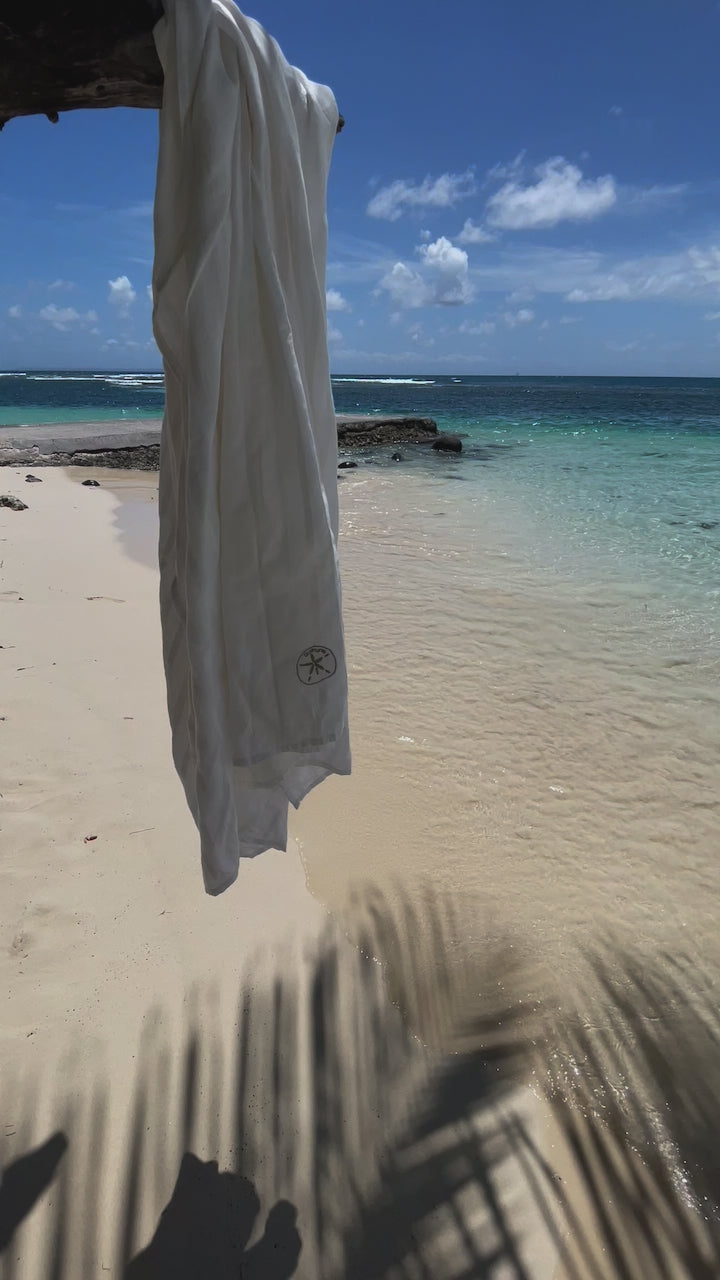 Grand paréo blanc Sathyne