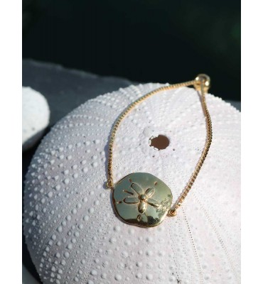 sand dollar, gold, sathyne jewelry