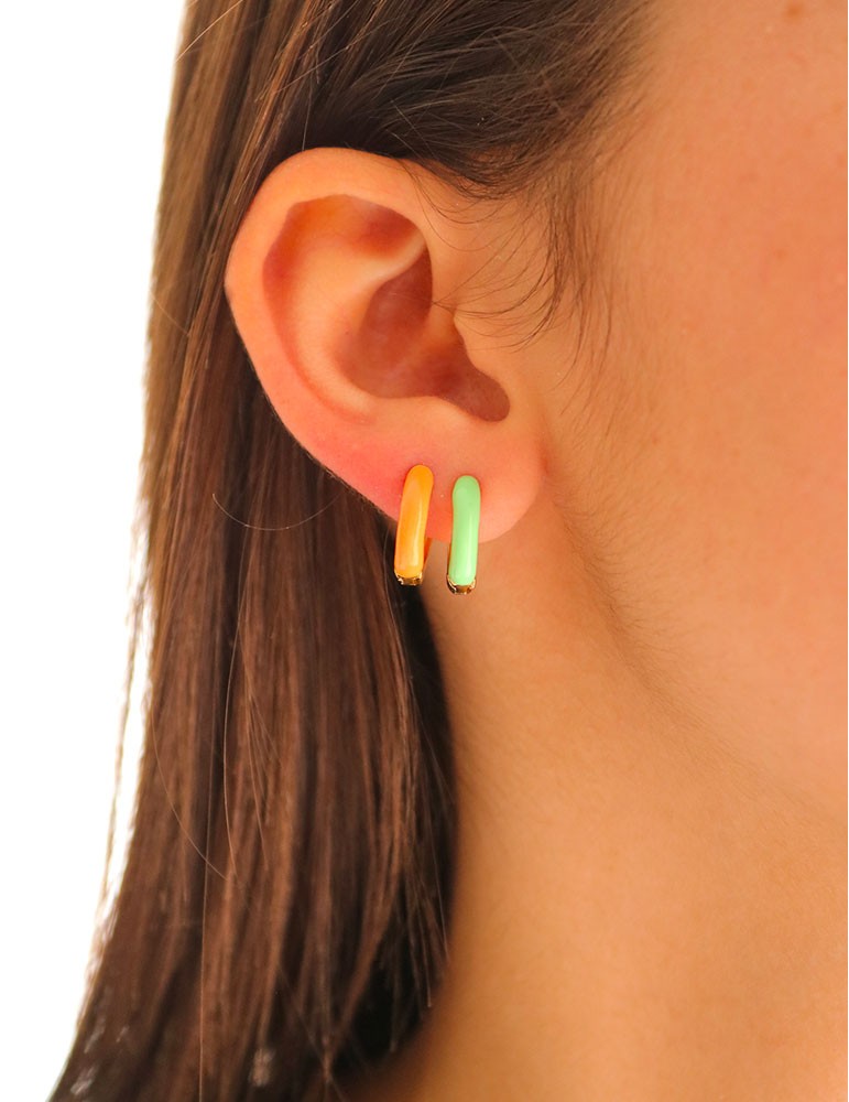 mini boucles d'oreilles colorés - sathyne
