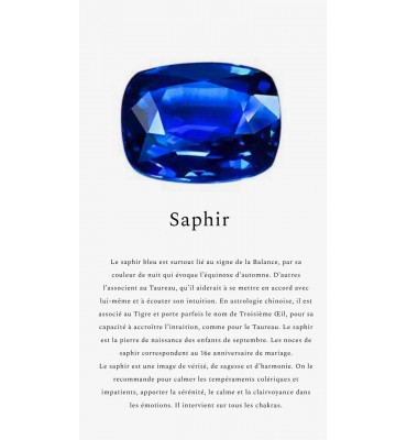 les bienfaits du saphir, sathyne bijoux