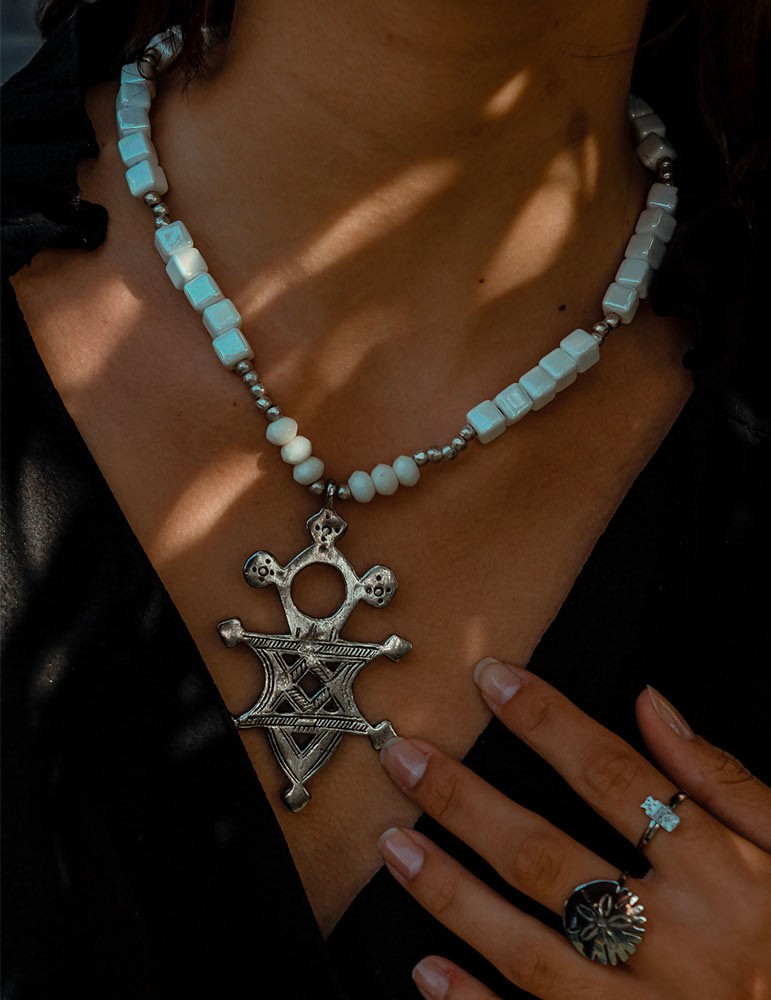collier ethnique - sathyne bijoux