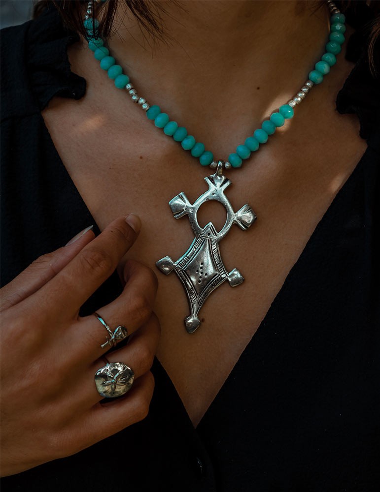 collier ethnique - sathyne bijoux