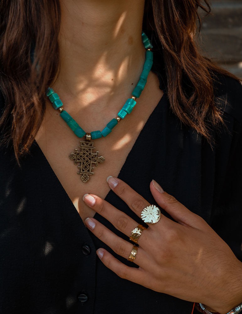 collier ethnique - bijoux sathyne