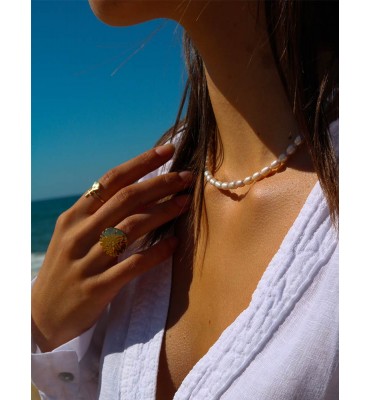 collier perles baroques - sathyne bijoux
