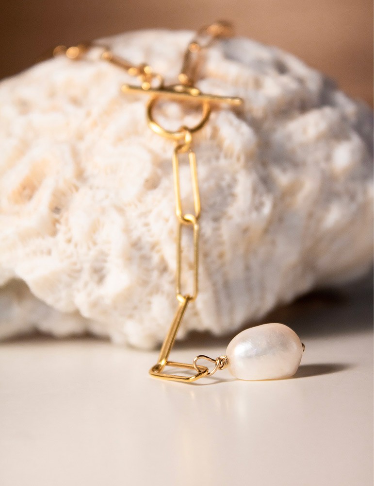 collier perle blanche sathyne bijoux