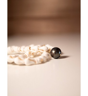 collier coquillages perle de culture sathyne bijoux
