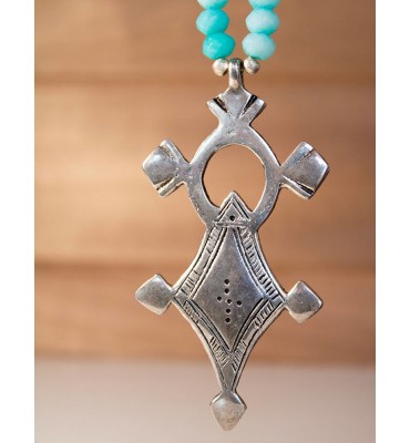 collier ethnique croix du sud sathyne bijoux