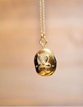 Collier dollar de sable en vermeil