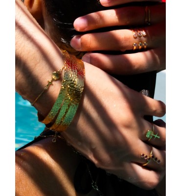 poupée ashanti bracelet or sathyne