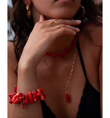 bracelet et bijoux en corail rouge sathyne bijoux