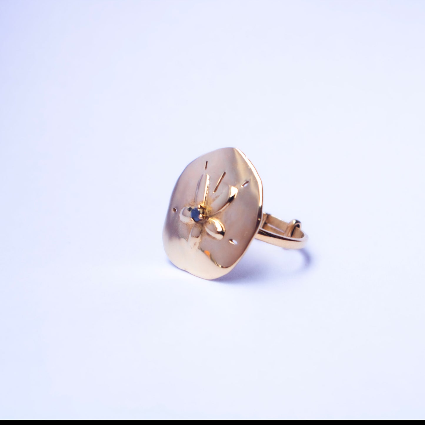 bague dollar des sables diamant noir sathyne bijoux
