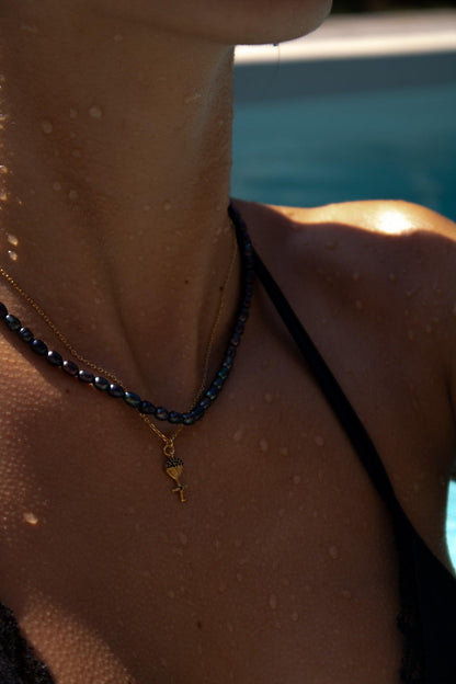 collier poupee ashanti saphir or sathyne