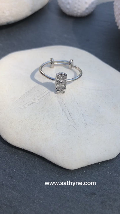 bague tiki argent sathyne