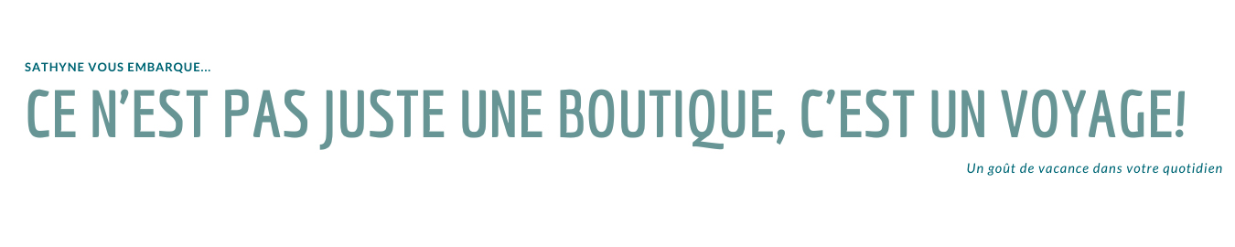 sathyne une boutique un voyage