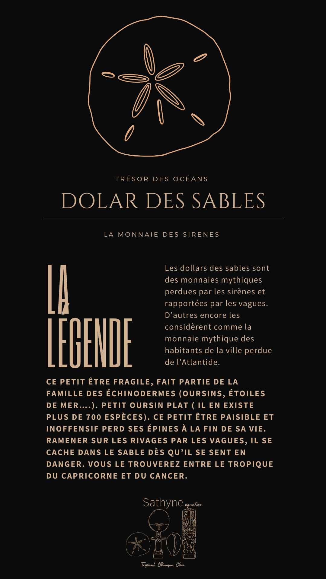 légende du dollar des sables